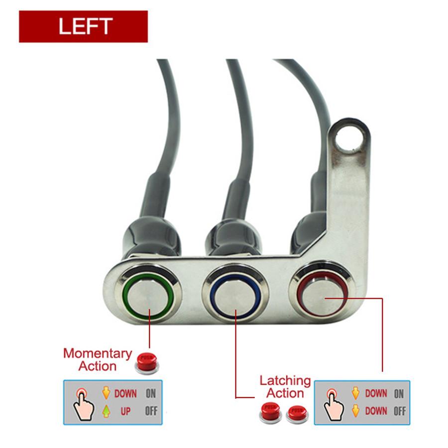 Universal Left Motorcycle Switch ON-OFF Headlight Fog Light Horn Start Kill Hand