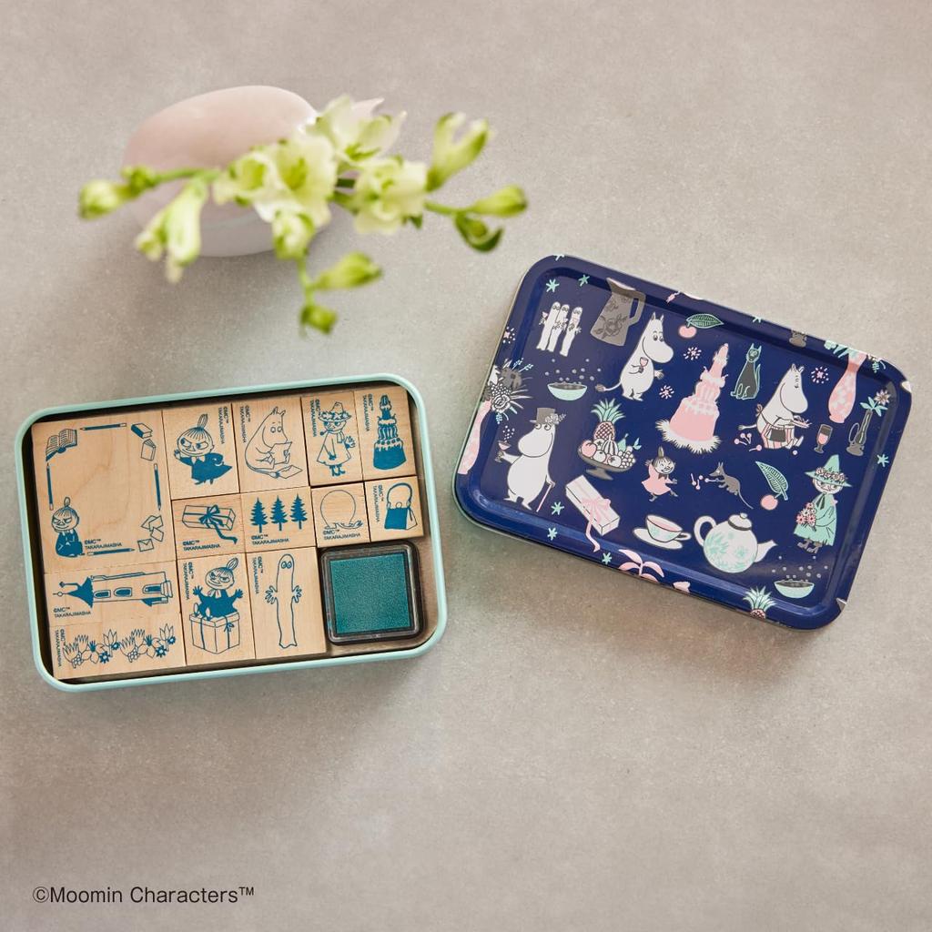 MOOMIN Stamp Set for Adults That Can Be Used All Year Round On Cards and Just Press It To Create a Cute Stamp Set Brand Diaries! (Takarajimasha Mook)