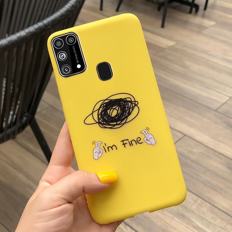 For Phone Case Samsung Galaxy M31 Prime Cover Soft Silicone Cute Phone Back Cases For Samsung M31 SM-M315F F41 M 31 Bumper Shell