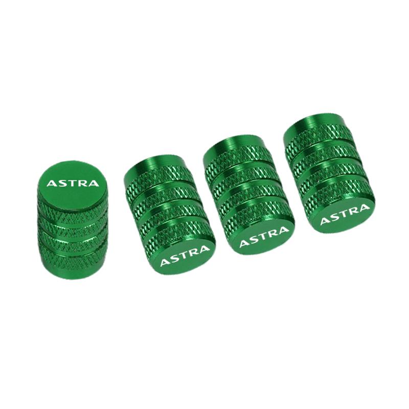 BBEY1 4pcs Car CNC Aluminum Tire Valve Air Port Stem Cover Caps For Opel Astra Accessories