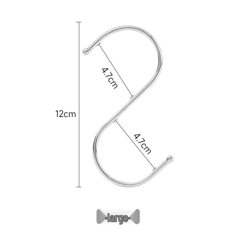 Многофункциональный S-образный настенный крючок из нержавеющей стали 410 для ванной и кухни