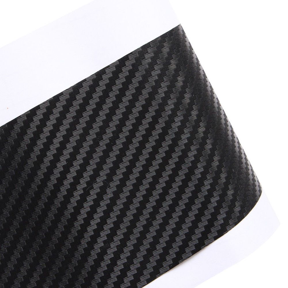 Hot Auto Protector Sill Scuff Cover 3D Carbon Fiber Car Plate Sticker Trunk Protection Strip