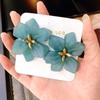 Girls Fashion Acrylic Resin  Personality Petals Studs Earrings Drop Earrings Accessories Jewelry