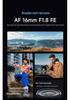 Viltrox 16mm F1.8 Автофокусный Полнокадровый Широкоугольный Объектив для Беззеркальных Камер с Креплением E/Z