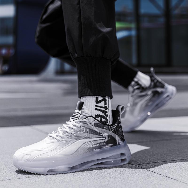 Fashion New Large Size Men's Sports Casual Shoes Breathable Mesh Running Shoes Thick Soles Comfortable Sports Men Casual Shoes