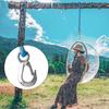 Прочный нейлоновый ремень с металлическим крючком - Износостойкий - Подходит для уличных гамаков, качелей на дереве и садовых кресел