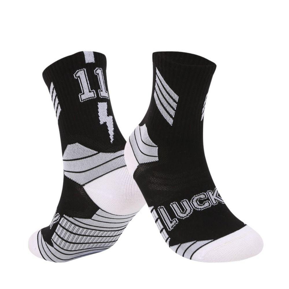 1 пара хлопковых баскетбольных носков, длинные, трубчатые, дышащие, детские, футбольные, разноцветные, удобные, махровые, для верховой езды
