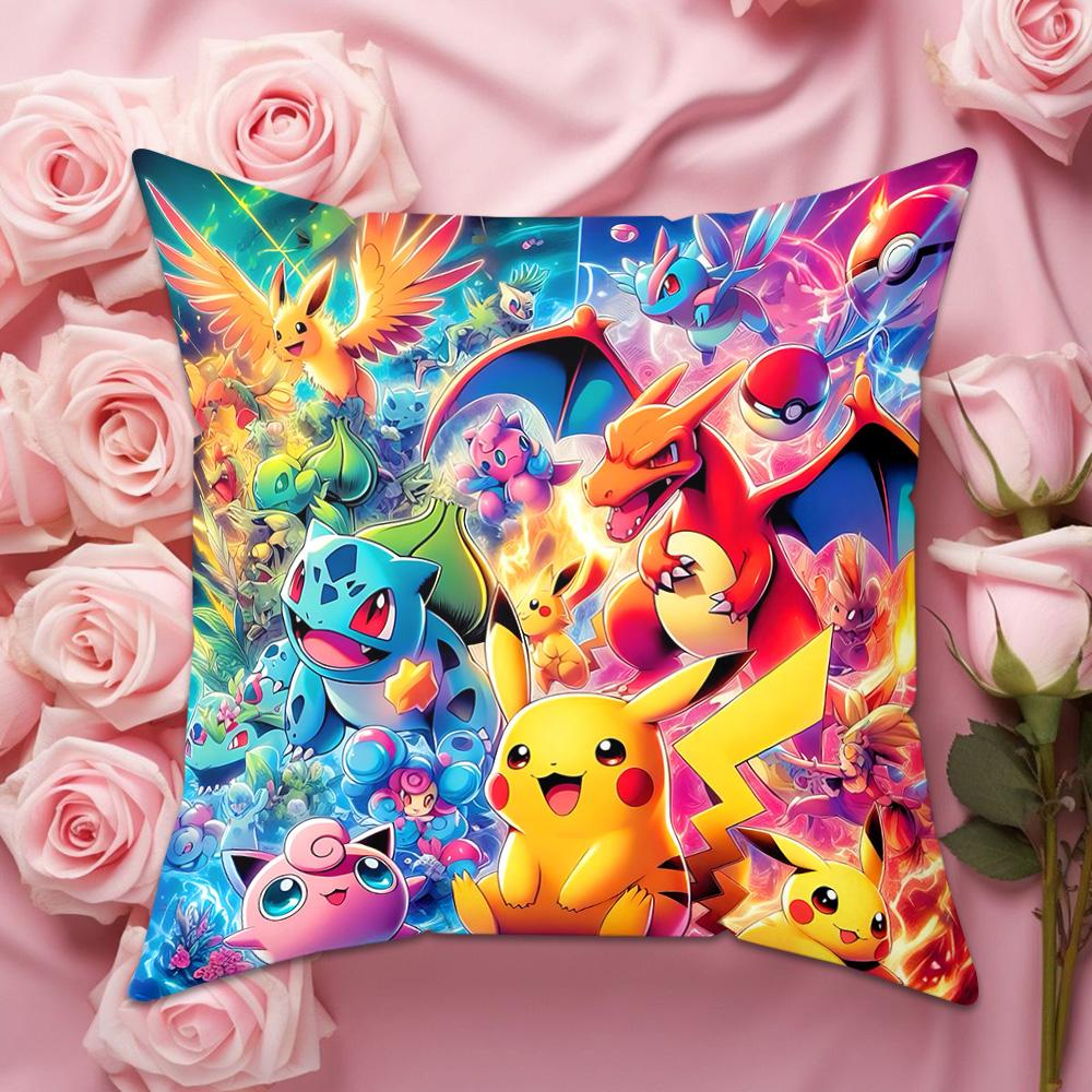 Pillow Cases PKpikaChus Covers for Living Room Cushions Cover Interior Decoration Home Decorations Decorative Pillows Cushion