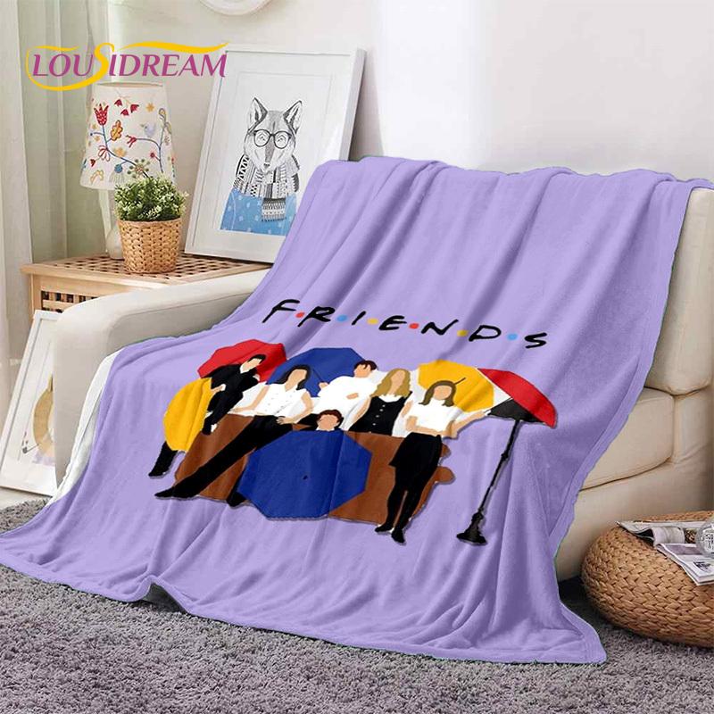 Latest Friends Classics TV 3D Soft Flannel Blankets,Throw Blanket Comfortable Blanket for Picnic Beds Sofa Home Bedroom Gift Kid