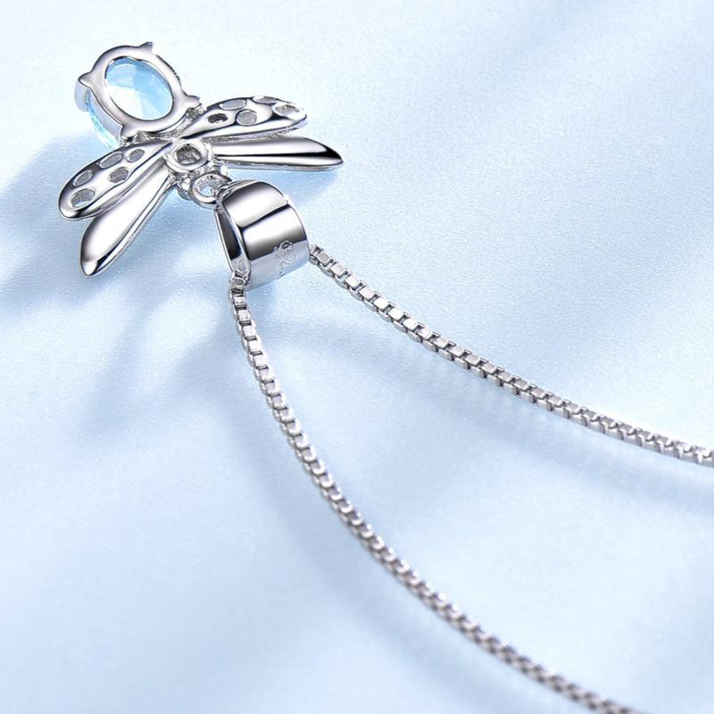 Gica Gema Стерлингового серебра 925 пробы, прекрасная пчела, великолепный темперамент, хит продаж, ожерелье с подвеской для женщин, изысканные ювелирные изделия высокого качества, подарок на День святого Валентина