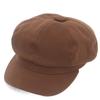 Универсальная химия Винтажная шерстяная коричневая кепка газетчика