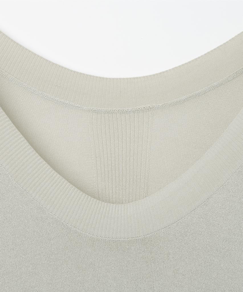 MILLO WOMEN Sheer Loose Fit Knit Top [Beige]