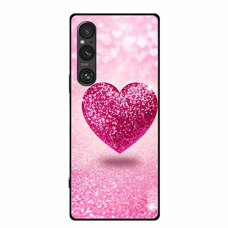 Для Sony Xperia 1 VI Чехол Роскошный Мягкий Силиконовый ТПУ Задняя Крышка Телефона для Sony Xperia1 VI 5G Милый Ударопрочный Цветы Мультяшный Чехол