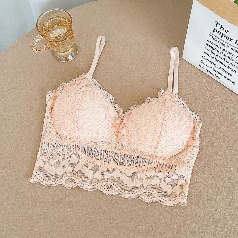 Large U-Lace Strapless Bandeau Bra: Non-Wired, Padded Camisole with Adjustable Straps and Beautiful Back Design.