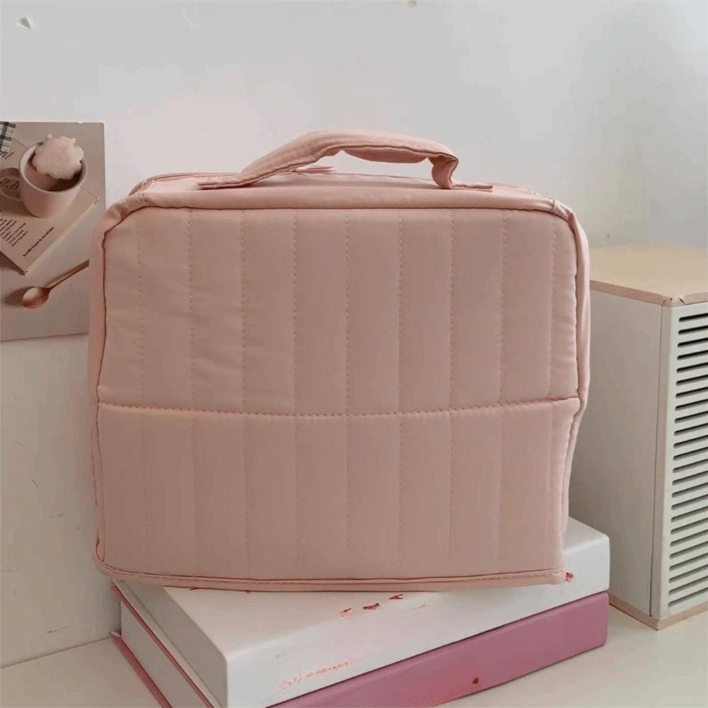 Standable Skincare Storage Bag Solid Color Travel Luggage Bag Wash Bag Women Makeup Bag Bathroom