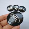 Stylish 4pcs 56mm Auto Car Wheel Center Cap Emblem Decal Sticker For Ford Black And Blue