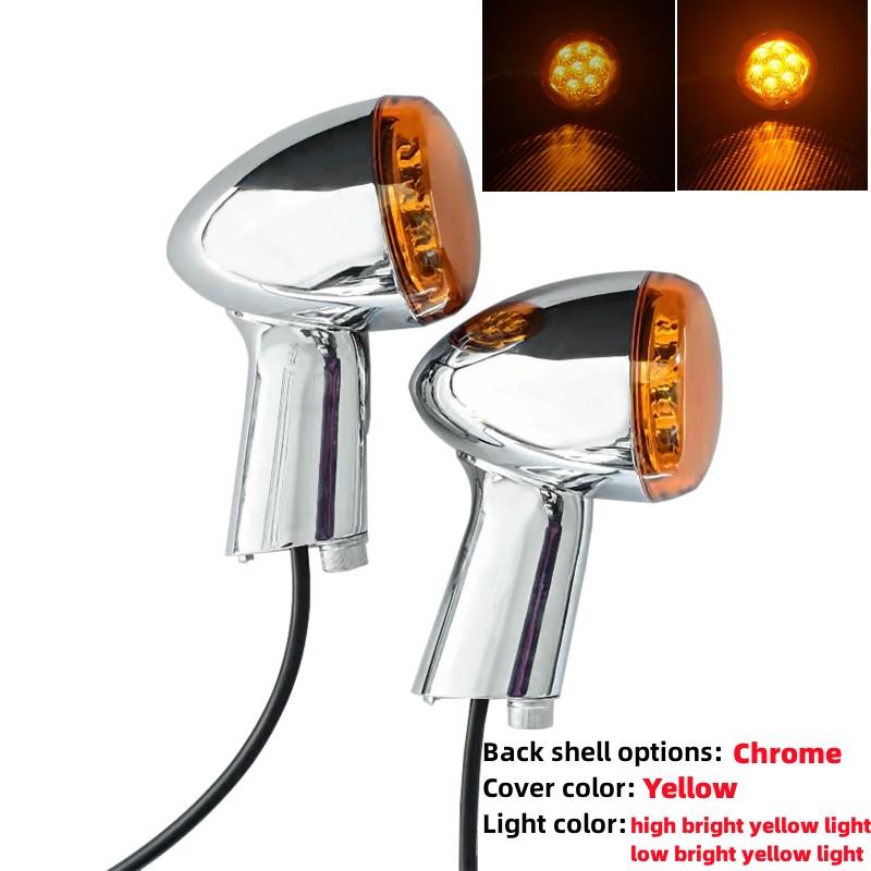 2Pcs LED Motorcycle Turn Signal Light Motorcycle Turn Indicator Running Lamp Fit for Harley Sportster XL883 XL1200