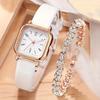 Quartz Watch Luminous Small Square Digital Women's Belt Watch Women's Watch