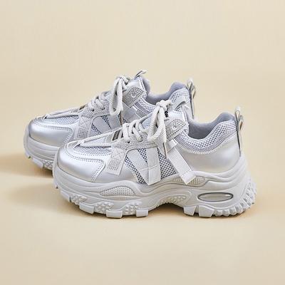 Мода Новая Мода Женская Обувь Теннисные Кроссовки Дышащие Уличные Большой Размер 2025 Лето Сетка Кружево Женские Полые Повседневные Кроссовки Обувь.