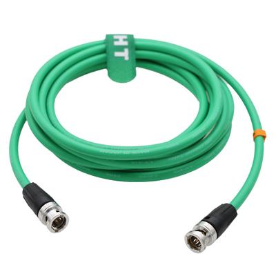 HT 12G 4K Raw SDI Коаксиальный видеокабель BNC к BNC Канал 75 Ом Зеленый для камеры монитора Гибкий экран 10M LV-61S