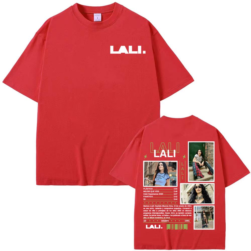 Singer Lali Esposito Album Tour 2025 Cover Tee Shirt Unisex Women Harajuku High Street Tshirt Fashion Comfort 100 Cotton T Shirt