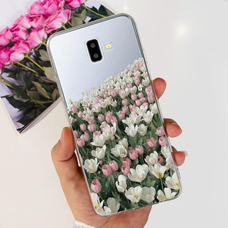 Чехол для Samsung J6 Plus J6 2018 J600F J610F Чехол Роскошный Мраморный Бабочка Прозрачный Мягкие Чехлы Для Samsung Galaxy J 6 J6+ 2018 Capa