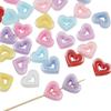 Любовь Акриловые бусины с вырезами Подвески-сердечки для изготовления браслетов, ожерелий и ювелирных изделий своими руками