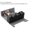 4 in 1 Trading Card Storage Box with Dice Tray Commander Deck Box Holds Up 270+ Sleeved Cards for Yugioh MTG TCG PTCG Sport Card