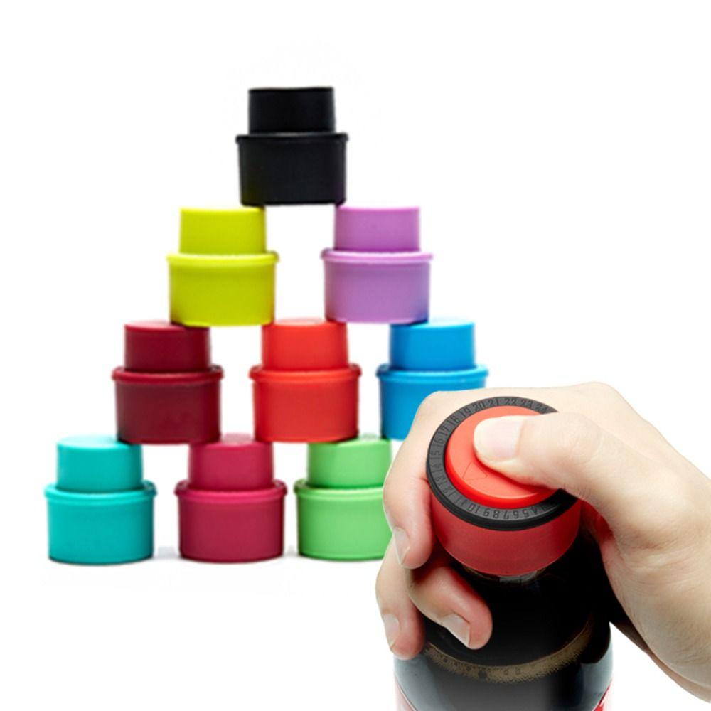 2pcs/Set Frizzy Carbonation Keeper Air Tight Bottle Stopper Soda Cap Beverage Saver Drink Sealer