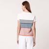 Anlom Women's Striped Linen Cotton Knit Top