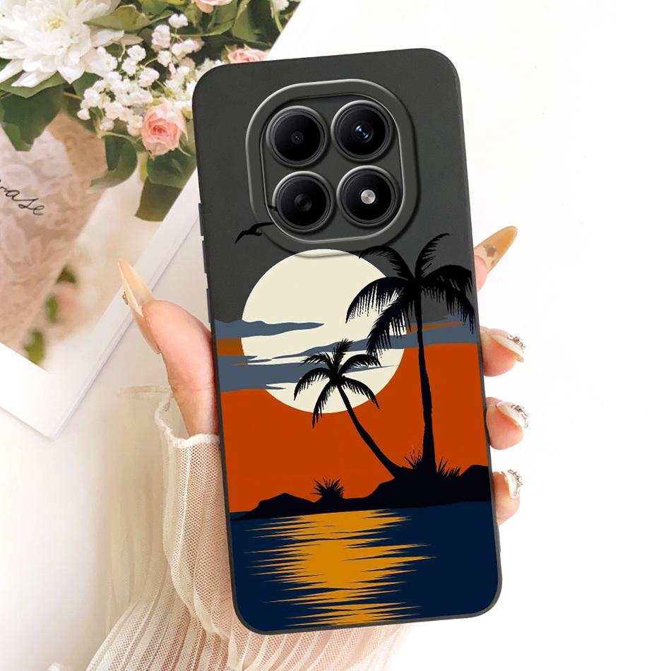 For Xiaomi Redmi Note 15 5G / Note 15 Pro 4G Fashion Dusk Beach Painting Phone Case For Redmi Note15 15Pro Soft Silicone Bumpers