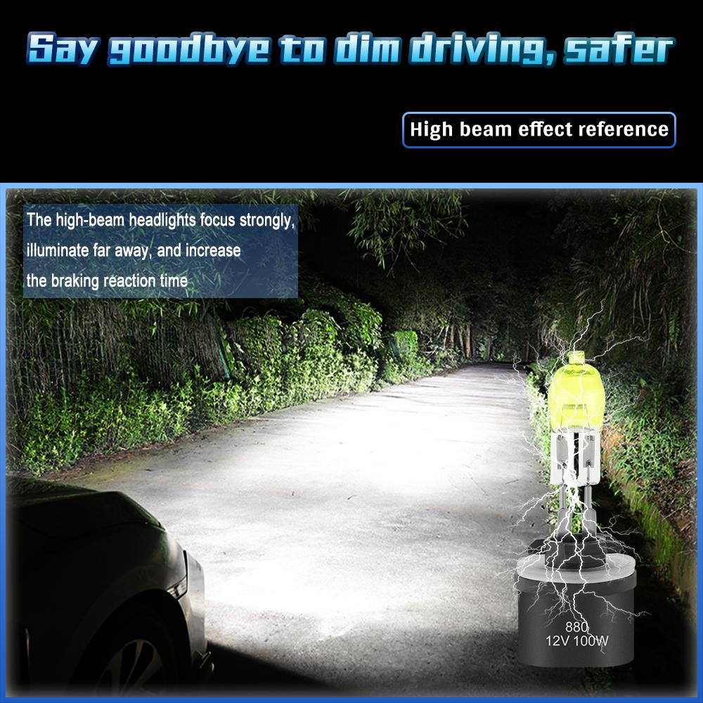 2pcs H1/H3/H4/ H7/H9/H11/880/881/9005/9006 100W 2800K 3000LM White Light Car HOD Headlight Halogen Lamp