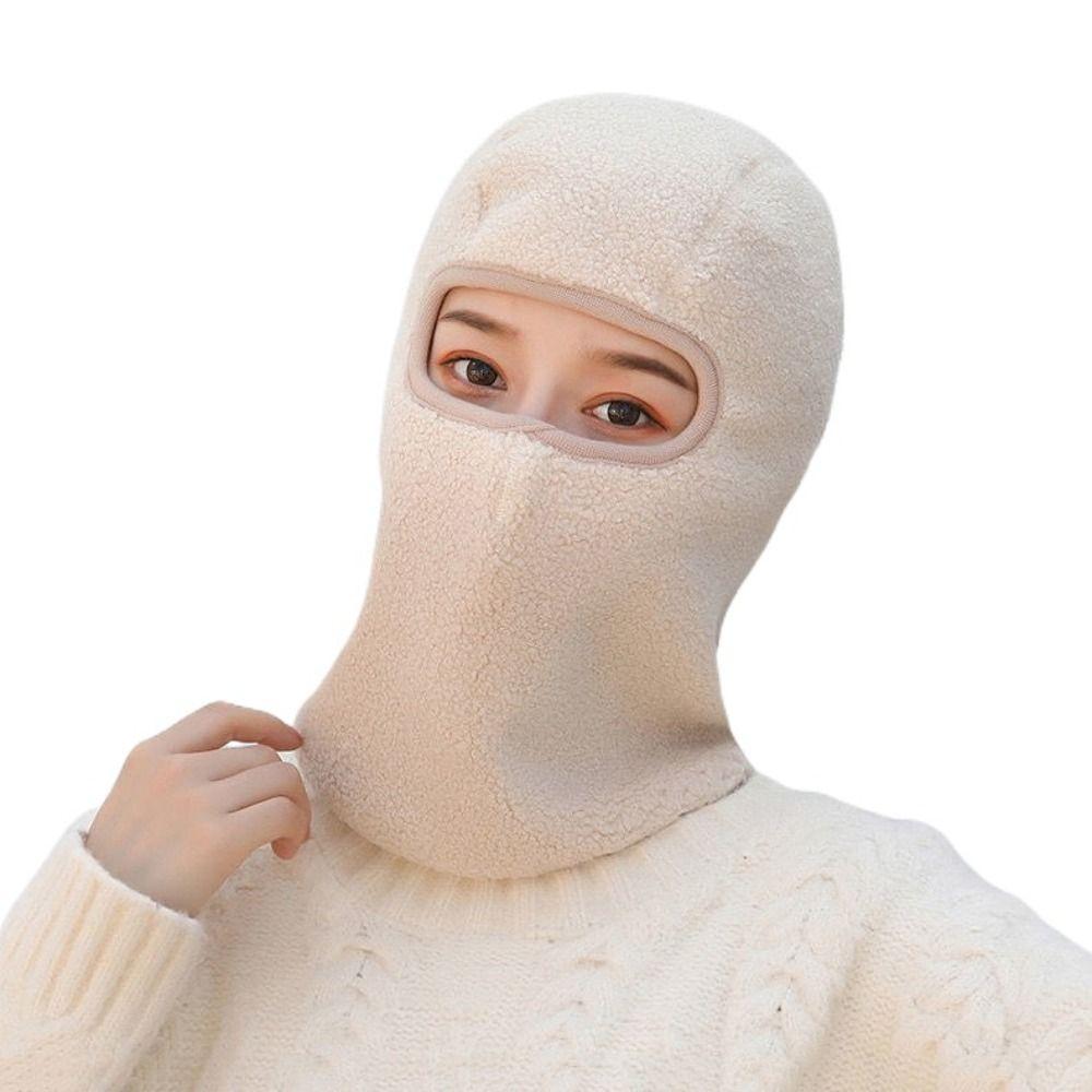 Утолщенная маска для лица, защита шеи, балаклава, простая полнолицевая крышка, шапки для бега