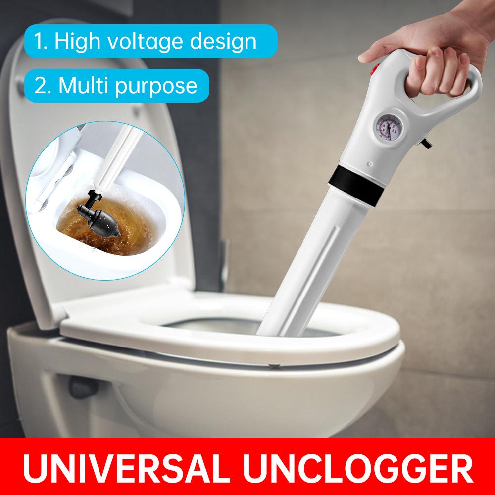 Toilet High Air Pressure Inflator Plunger Pump Kits Tool Pneumatic Dredger Bathtub Shower Toilet Kitchen Sink Clog Remover