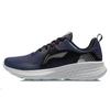Li Ning SOFT ELEMENT Амортизация Нескользящие Износостойкие Низкие Спортивные Повседневные Кроссовки Мужские Черно-синие ARHR077-3