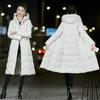 Women Winter Hooded Warm Coat Slim Cotton Padded Basic Jacket Female Long Outwear