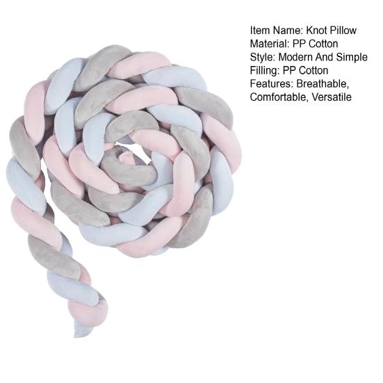 Knot Braided Pillow Soft Throw Pillows Breathable Knotted Pillows Skin-friendly Floor Cushion Pillows for Bed Couch Sofa Chairs Home Decor