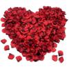 1200 Pieces Rose Petals, Red Silk Artificial Roses Flower Confetti For Wedding