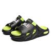 38-45 Men's Plus Size Fashionable One Line Mop Home Casual Slippers Beach Sandals Outdoor Two-piece Slippers