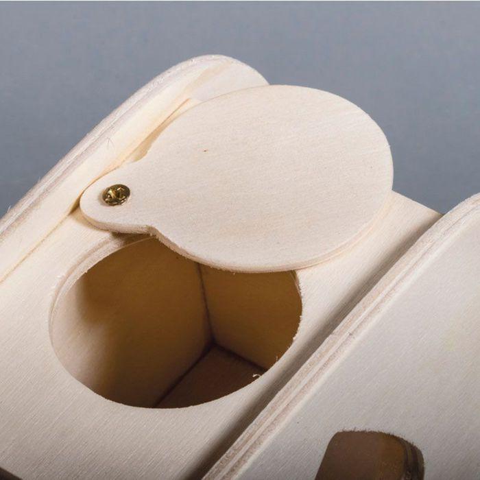 Tirelire en bois Baleine à customiser