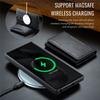 For Magsafe Wireless Charge Leather Case For Samsung Galaxy S25 S24 Plus S23 Ultra 2 In 1 Detachable Wallet Cards Phone Cover