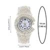 Elegant Quartz Zircon Wrist Watch Clock Open Bangle Watches Light Luxury Crystal Watches  Gifts
