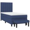 3136891 vidaXL Divan Bed with Mattress Blue 90x200 Cm Fabric