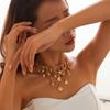 Exquisite Multilayer Necklace Elegant Cowboy Cowgirl Choker Adjustable Metal Collarbone Chain  Gift