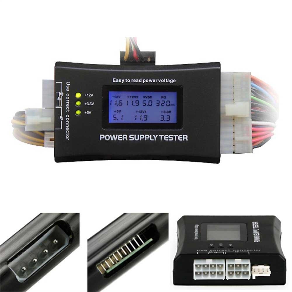 Zmart PC ATX Power Supply Tester ITX SATA HDD Voltage 20/24Pin