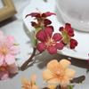Ручная сборка свадебной заколки-гребня «Цветок сливы с пятью лепестками»