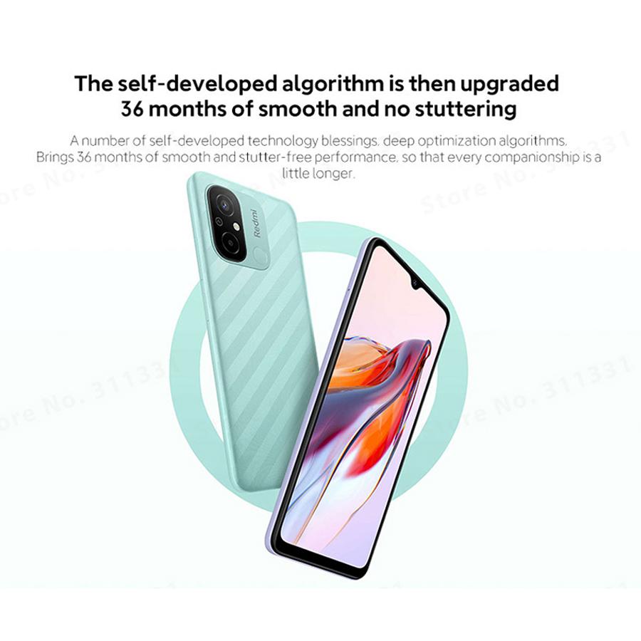 Xiaomi Redmi 12C Redmi12C Смартфон Helio G85 Octa Core 50MP AI-камера 6.71-дюймовый дисплей DotDrop Обработка изображений Офис Прямая трансляция Киберспорт Игры