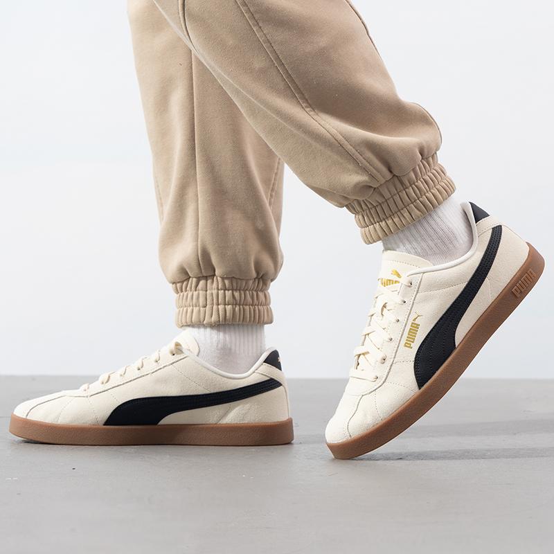 Puma Кроссовки Club 2 Alpine Snow черные унисекс кремово-золотые 397444-07