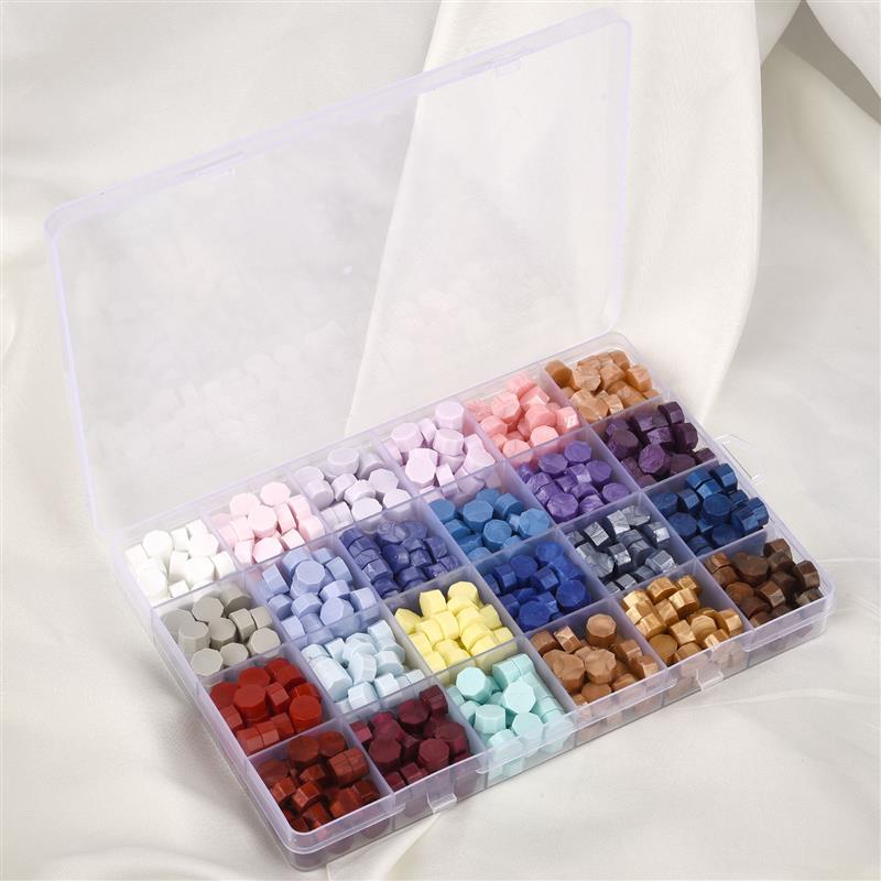 Коробка с лаковым сургучом, древняя восьмиугольная краска, сургуч, набор, бусины, самодельные поделки, приглашение, конверт, свадебная сургучная печать