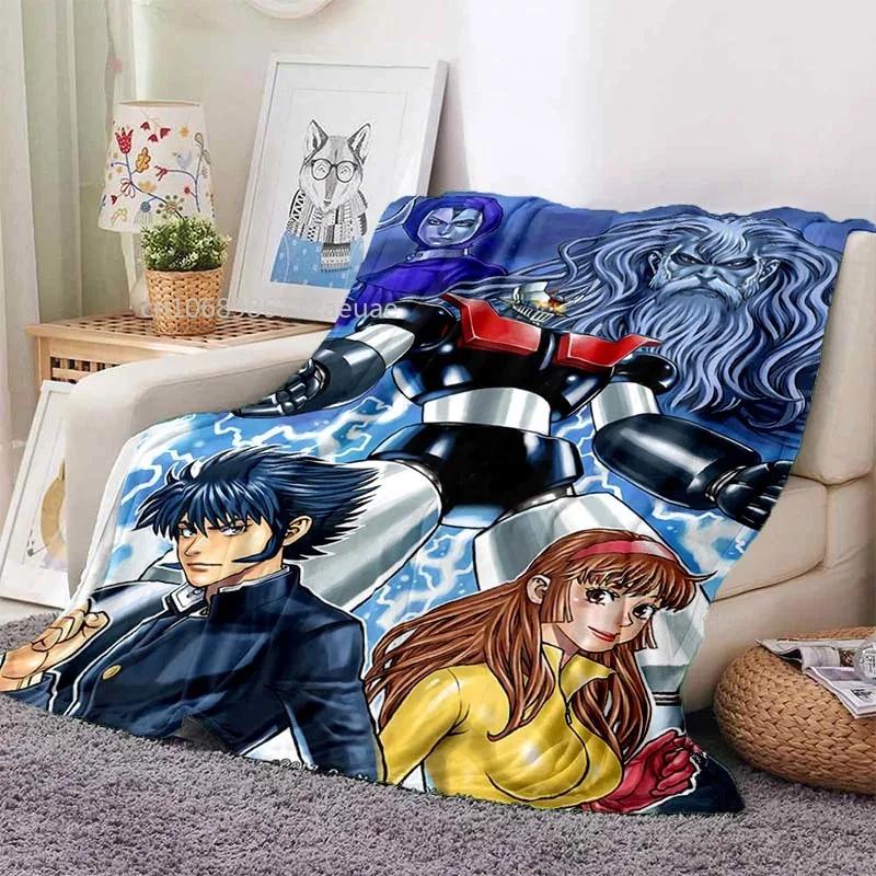 Mazinger z UFO Robot Grendizer фланелевое одеяло мультфильм аниме дети мягкий чехол легкий кровать диван стул одеяло